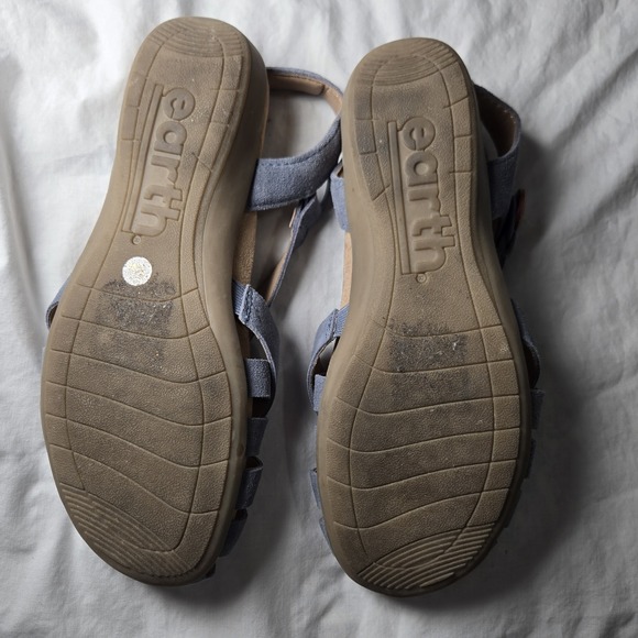 Earth Fisherman Sandals Blue Size 6.5 Soft Strappy EUC - Picture 6 of 7